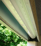 Volet roulant sur une construction maison ecologique en thermopierre