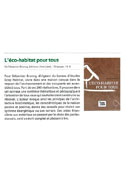 L'éco-habitat pour tous de Sébastien Brancq