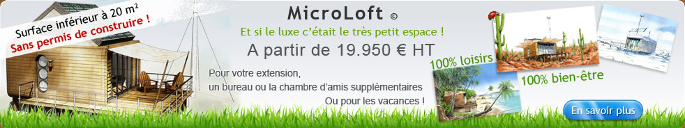 Conception de maison écologique Microloft
