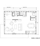 plan maison ecologique - Miniloft 90 classique - Ecop Habitat